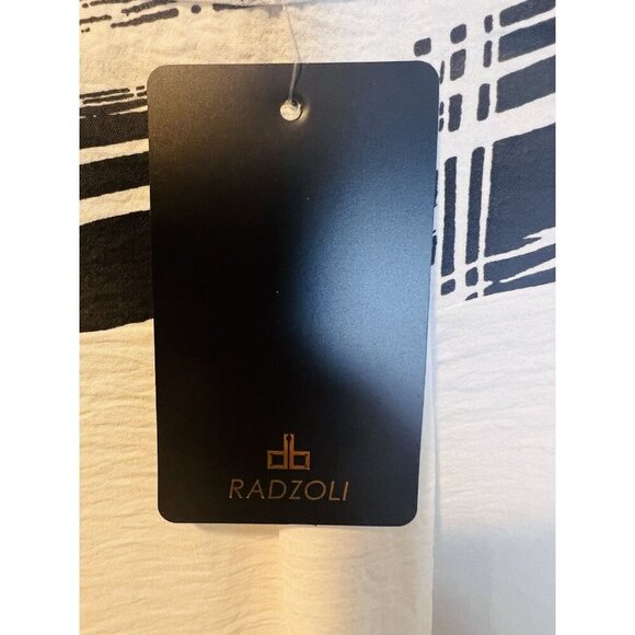 Radzoli Women’s Mixed Media Black White Top Size Small Lightweight 3/4 Sleeve - Picture 5 of 5